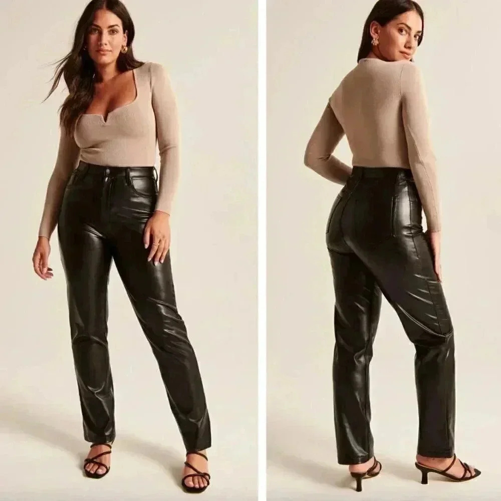 Abercrombie & Fitch Black Straight Leg Pants